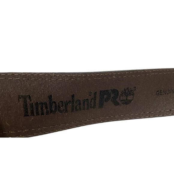 Timberland PRO Men’s Brown Belt Size 40 Genuine Full Grain Leather Distressed - Picture 16 of 16